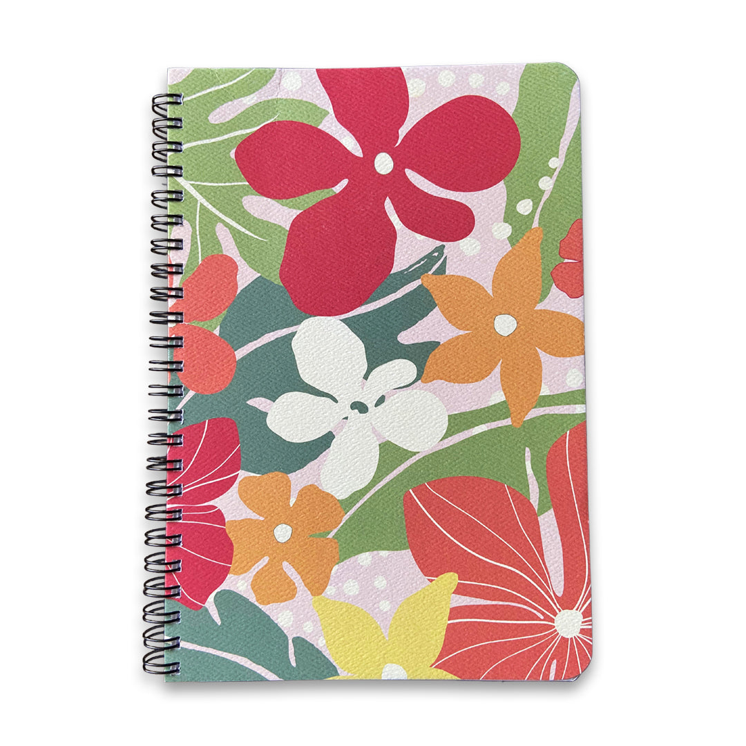 Pop-Up Mākeke - Bradley &amp; Lily - Garden Spiral Notebook - Front View