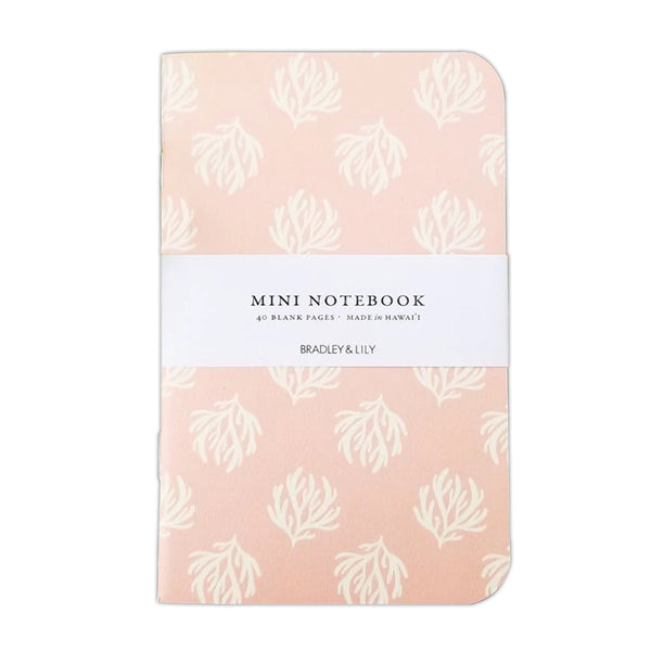 Pink Seaweed Mini Notebook | Pop-Up Mākeke - The Mākeke