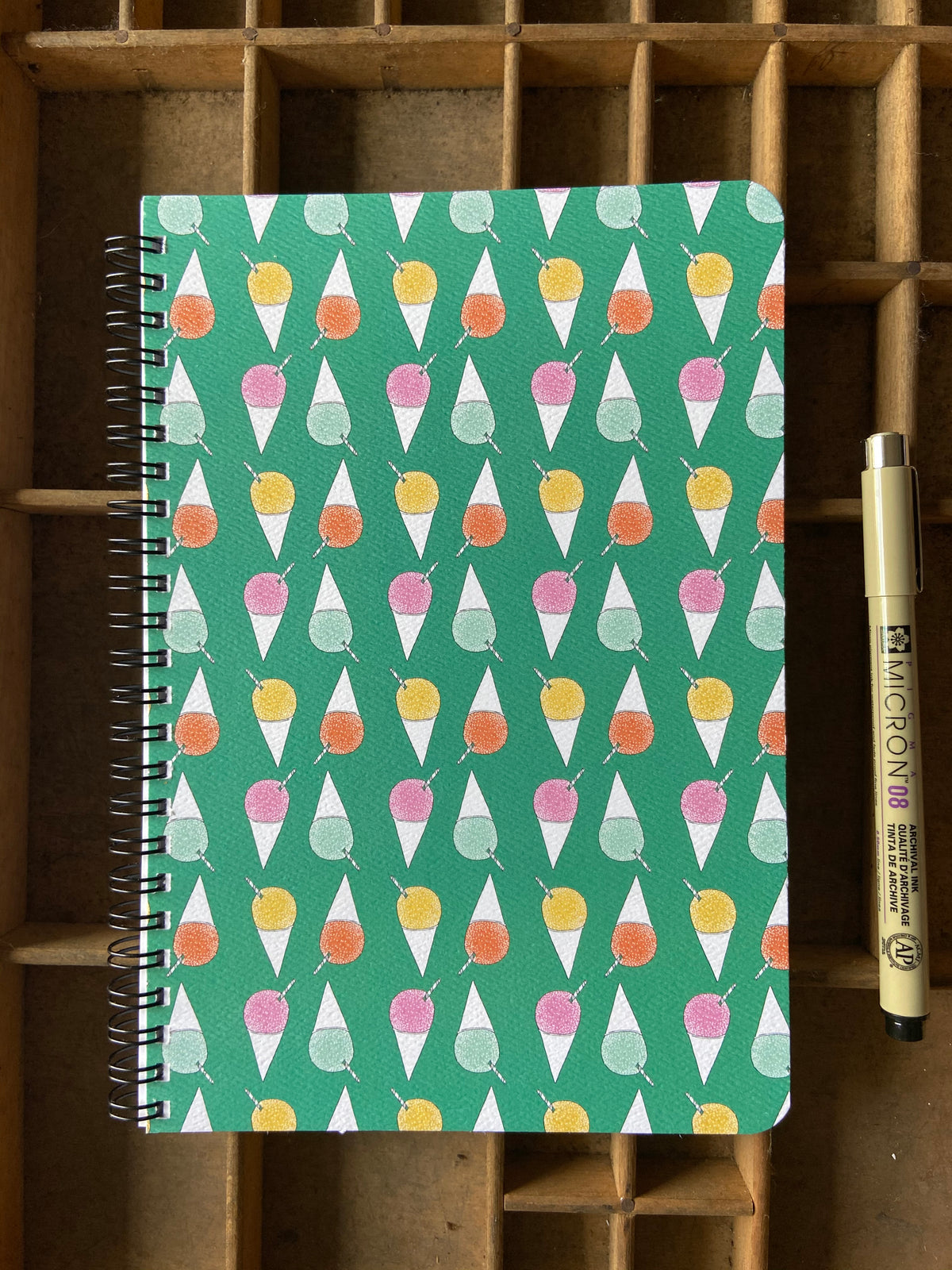 Pop-Up Mākeke - Bradley &amp; Lily - Shave Ice Spiral Notebook