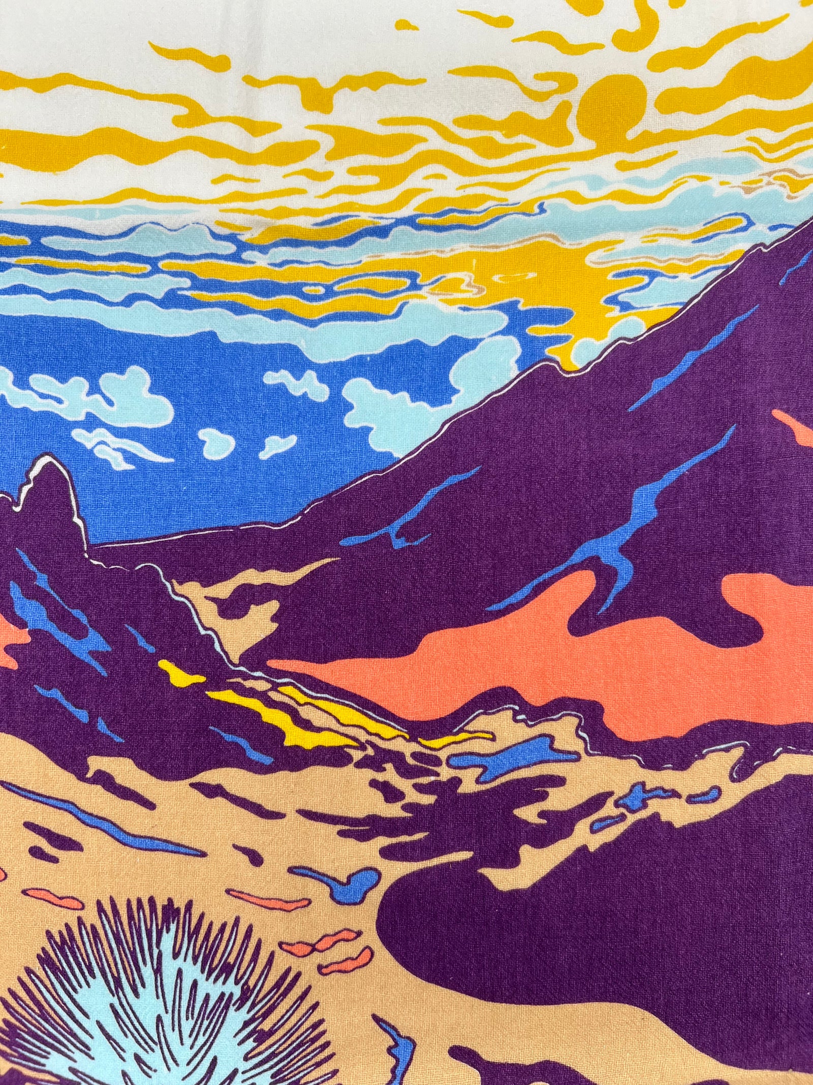 Pop-Up Mākeke - Cultivate Hawai'i - Haleakala Tea Towel - Design