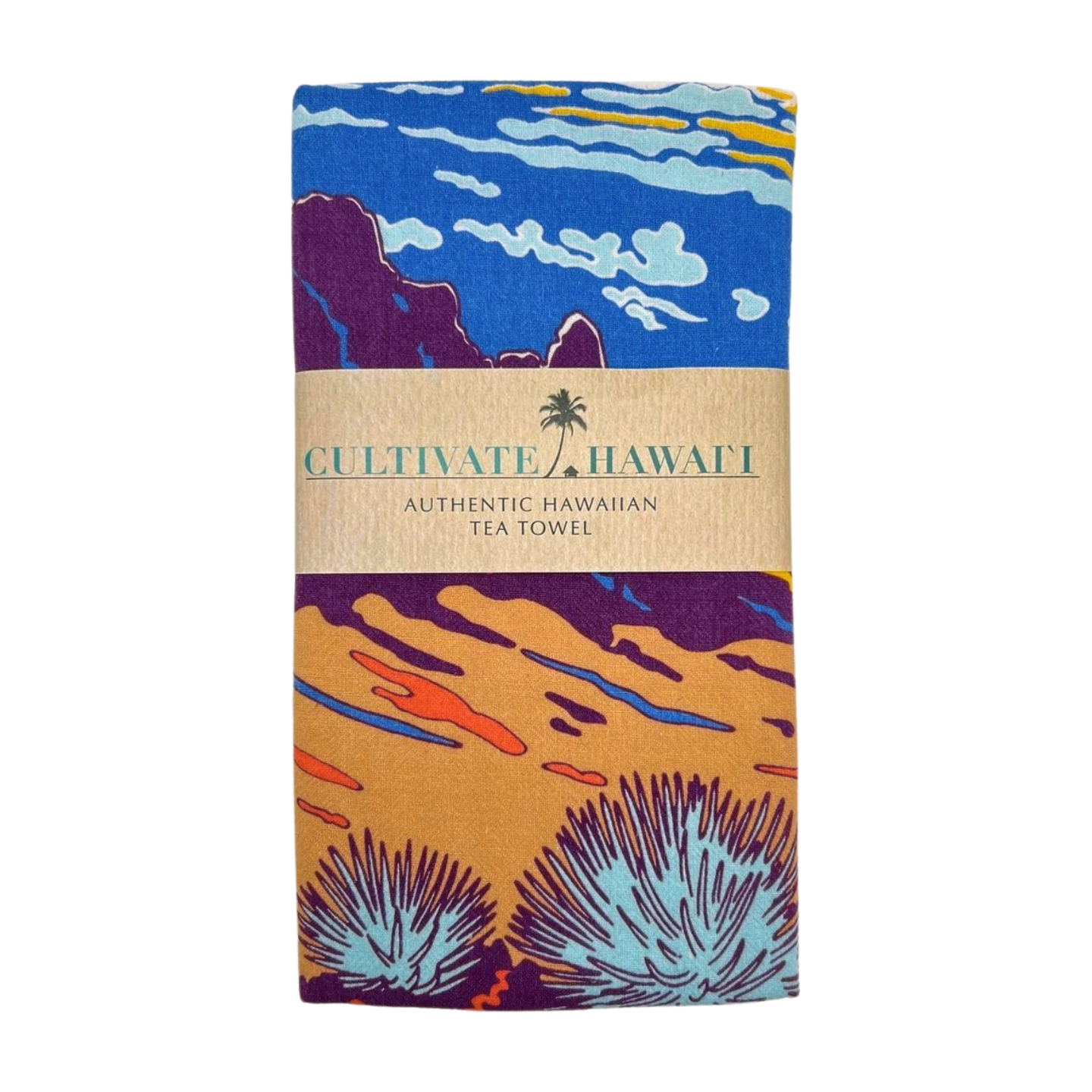 Pop-Up Mākeke - Cultivate Hawai'i - Haleakala Tea Towel - Front View