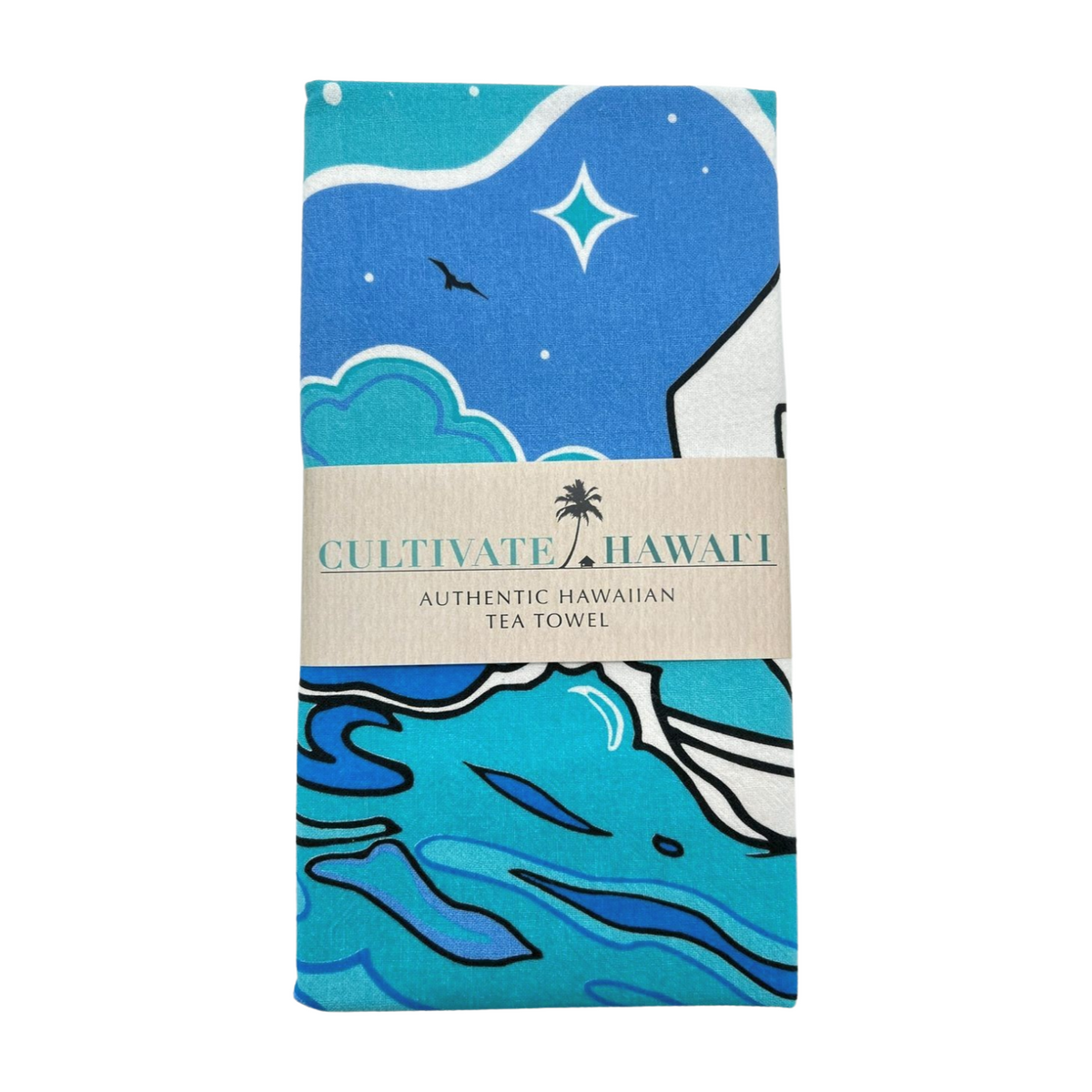Pop-Up Mākeke - Cultivate Hawai'i -  Hokule'a Tea Towel - Front View