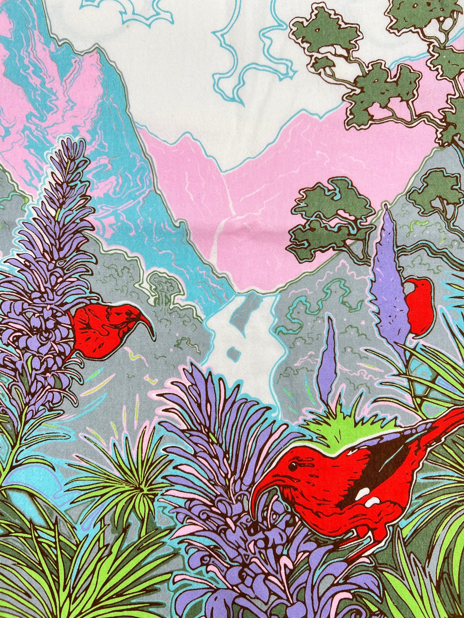 Pop-Up Mākeke - Cultivate Hawai'i - I'iwi Tea Towel - Design