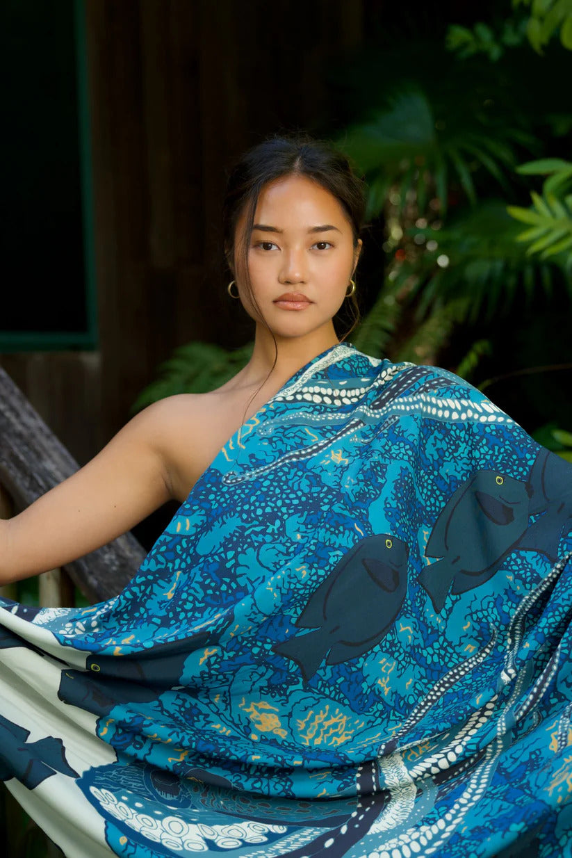 Hidden He'e Pareo/Sarong | Pop-Up Mkeke - The Mkeke Hidden He'e Pareo/Sarong | Pop-Up Mkeke - The Mkeke