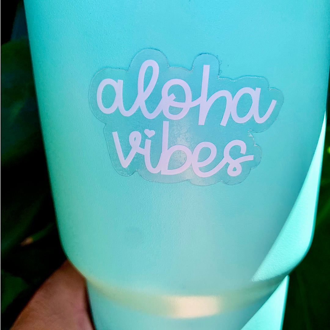 Pop-Up Mākeke - Debby Sato Designs - Aloha Vibes Vinyl Sticker