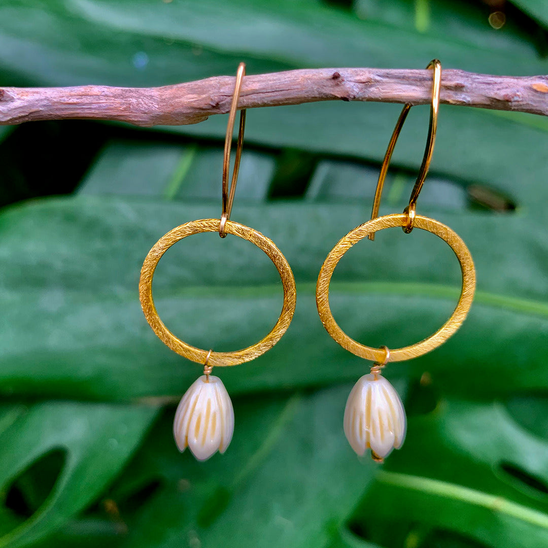 Pīkake Vermeil Hoop Earrings