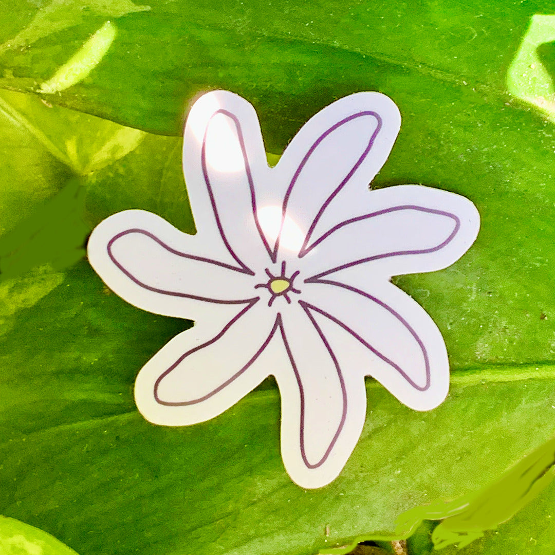 Pop-Up Mākeke - Debby Sato Designs - Tiare Vinyl Sticker