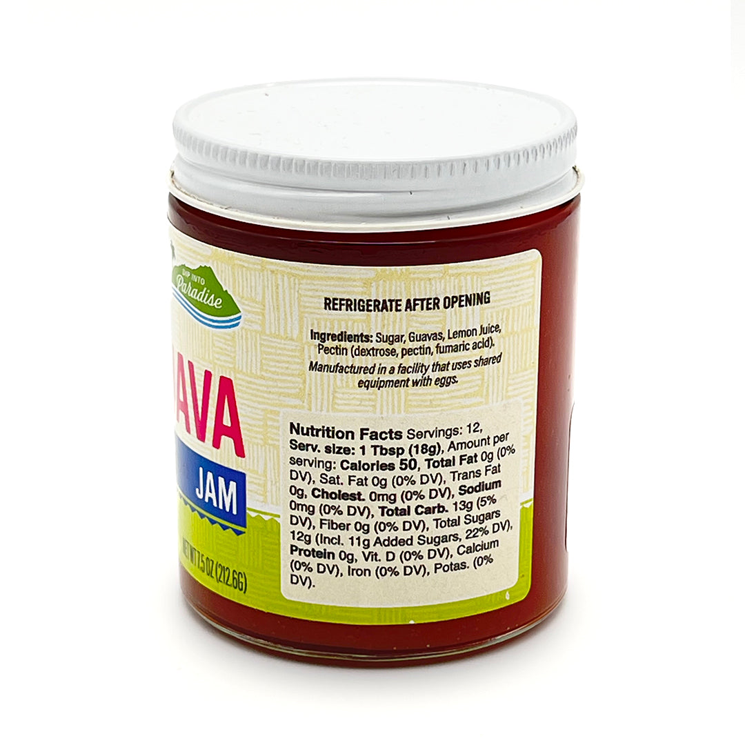 Pop-Up Mākeke - Dip Into Paradise - Guava Jam - Nutritional Information