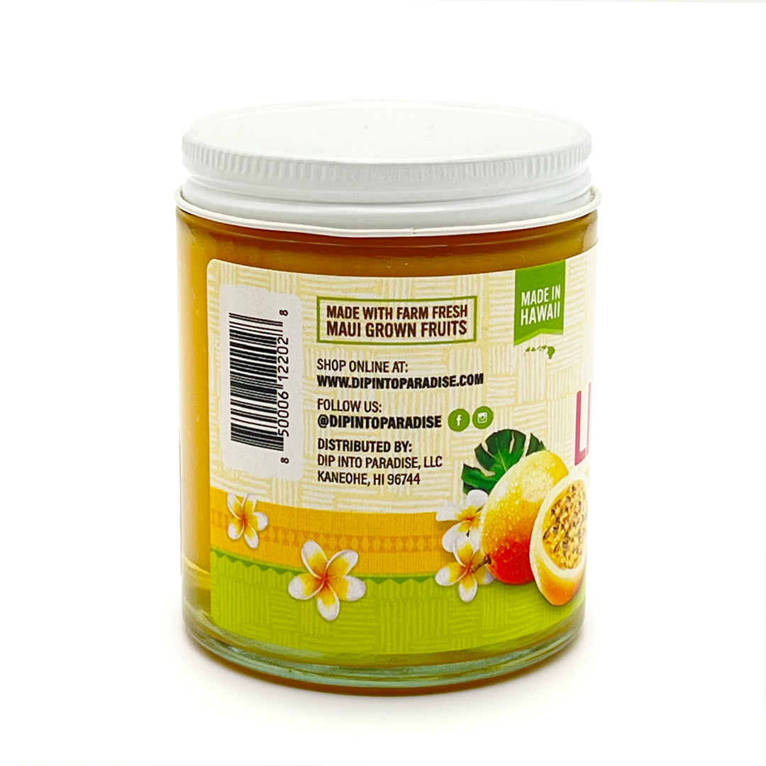 Pop-Up Mākeke - Dip Into Paradise - Lilikoʻi (Passionfruit) Butter - Side View