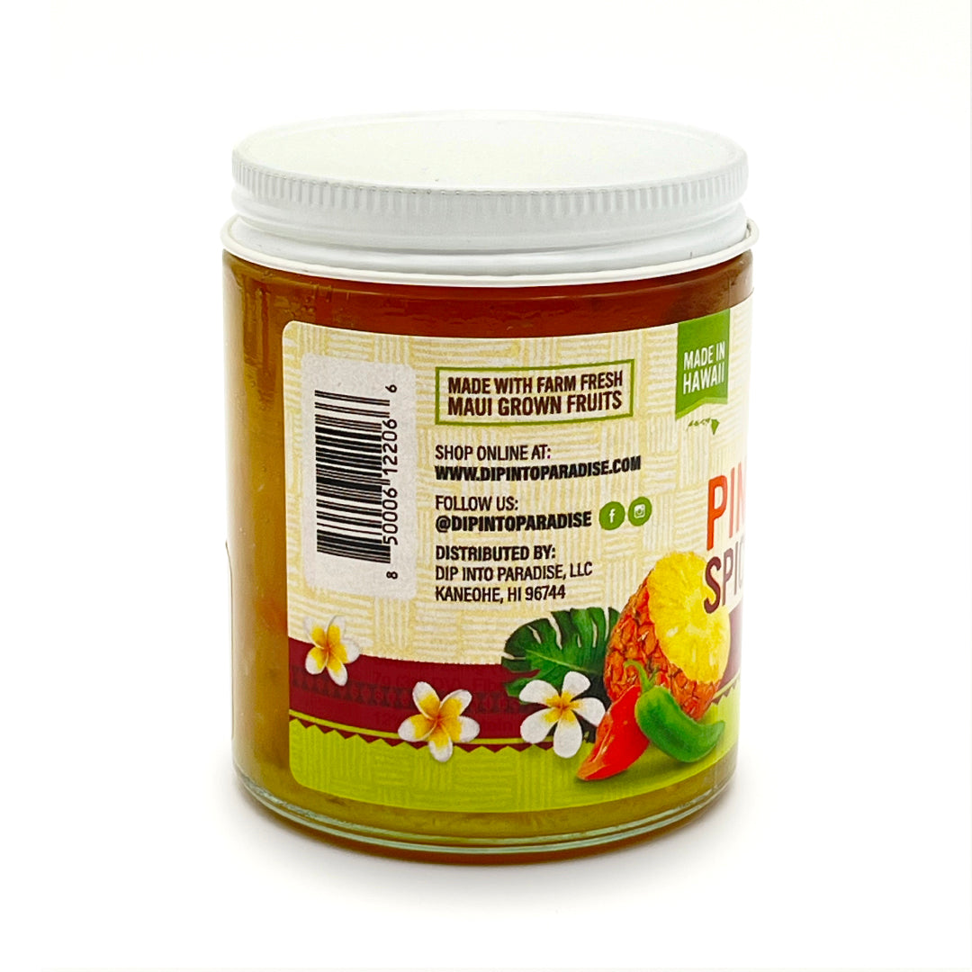 Pop-Up Mākeke - Dip Into Paradise - Pineapple Spicy Pepper Jam - Side View