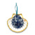 Pop-Up Mākeke - Flattery Designs - Ocean Resin Scallop Shell Ornament - Dark Blue