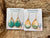 Pop-Up Mākeke - Flattery Designs - Ocean Resin Teardrop Earrings in Aqua - Gold Plated