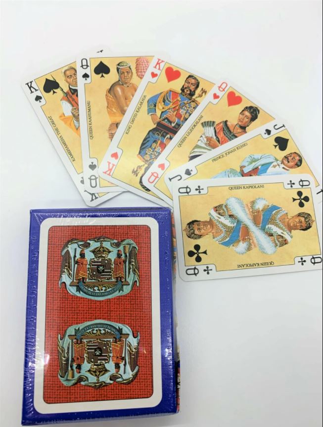 Pop-Up Mākeke - Friends of Iolani Palace - Royal Hawaiian Red Playing Cards - Front View