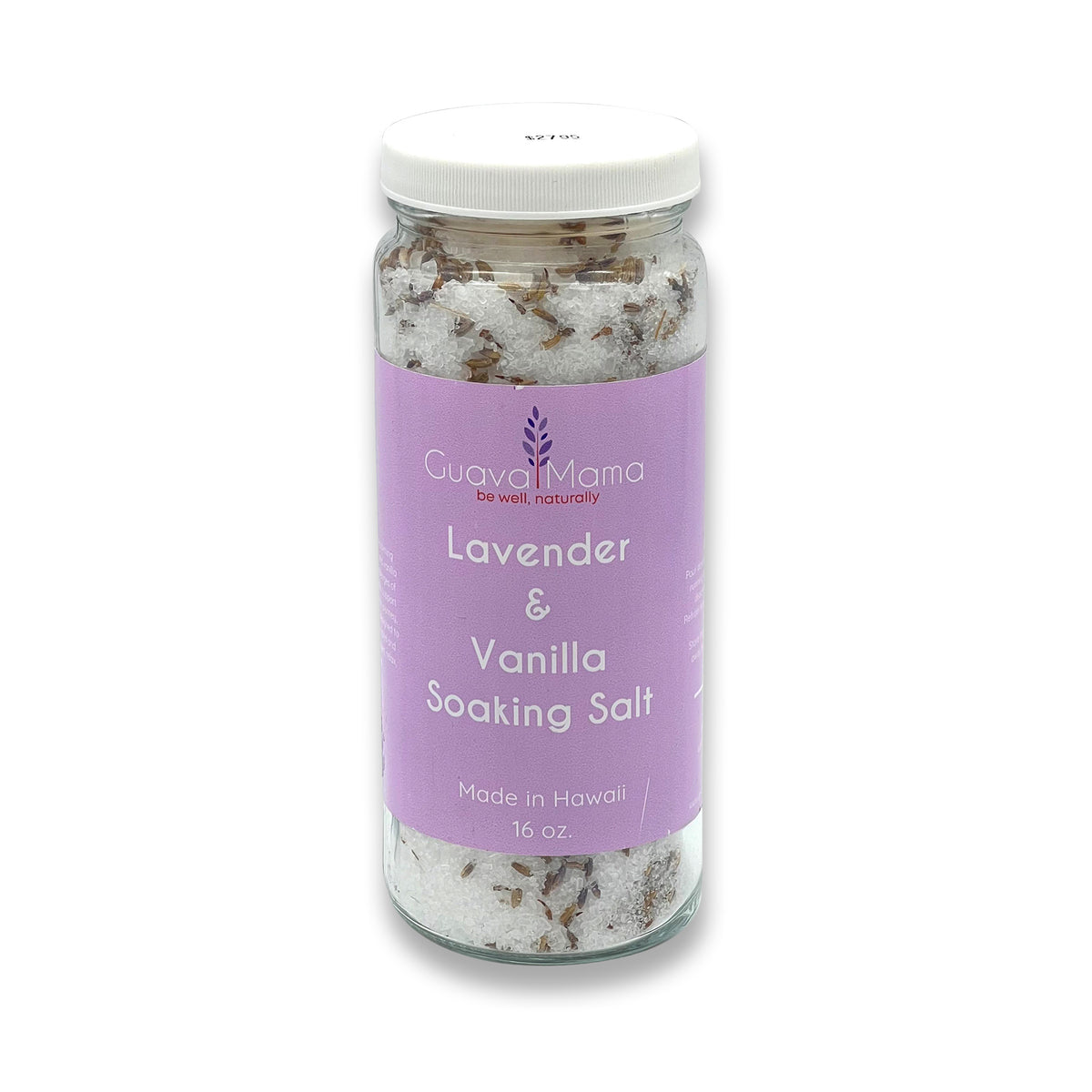 Pop-Up Mākeke - Guava Mama - Lavender &amp; Vanilla Soaking Bath Salts - Front View