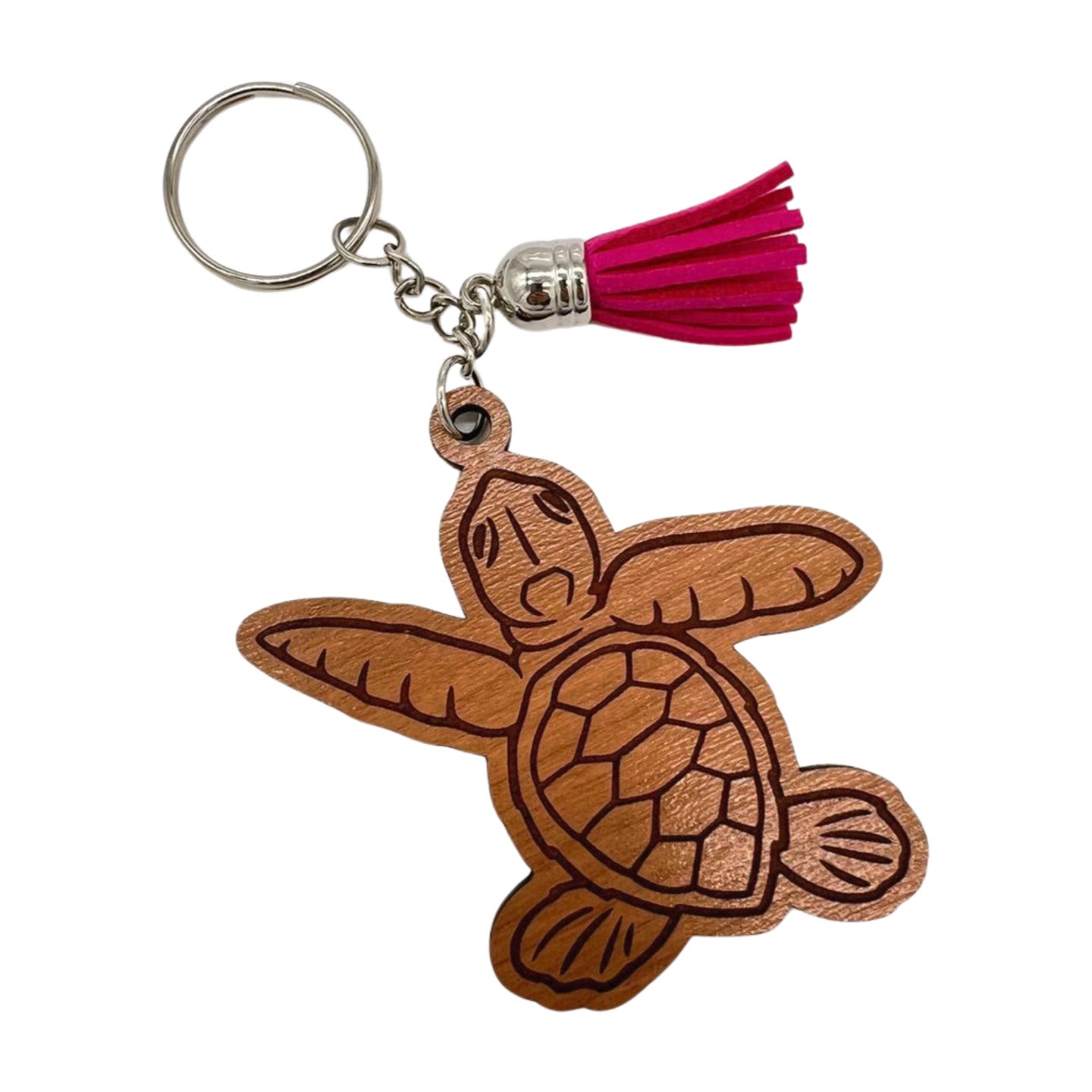 Pop-Up Mākeke - HI Darling Shop - Honu Keychain - Front View