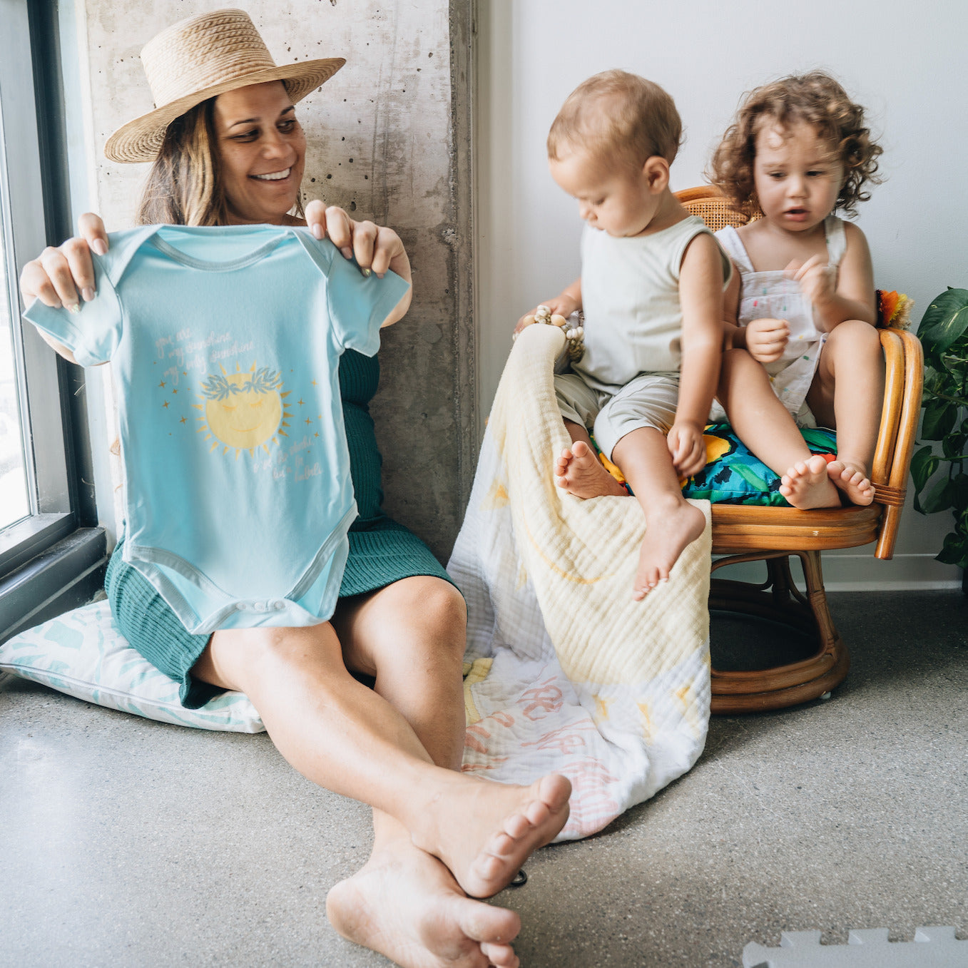 Pop-Up Mākeke - Haku Collective - You Are My Sunshine Baby Onesie