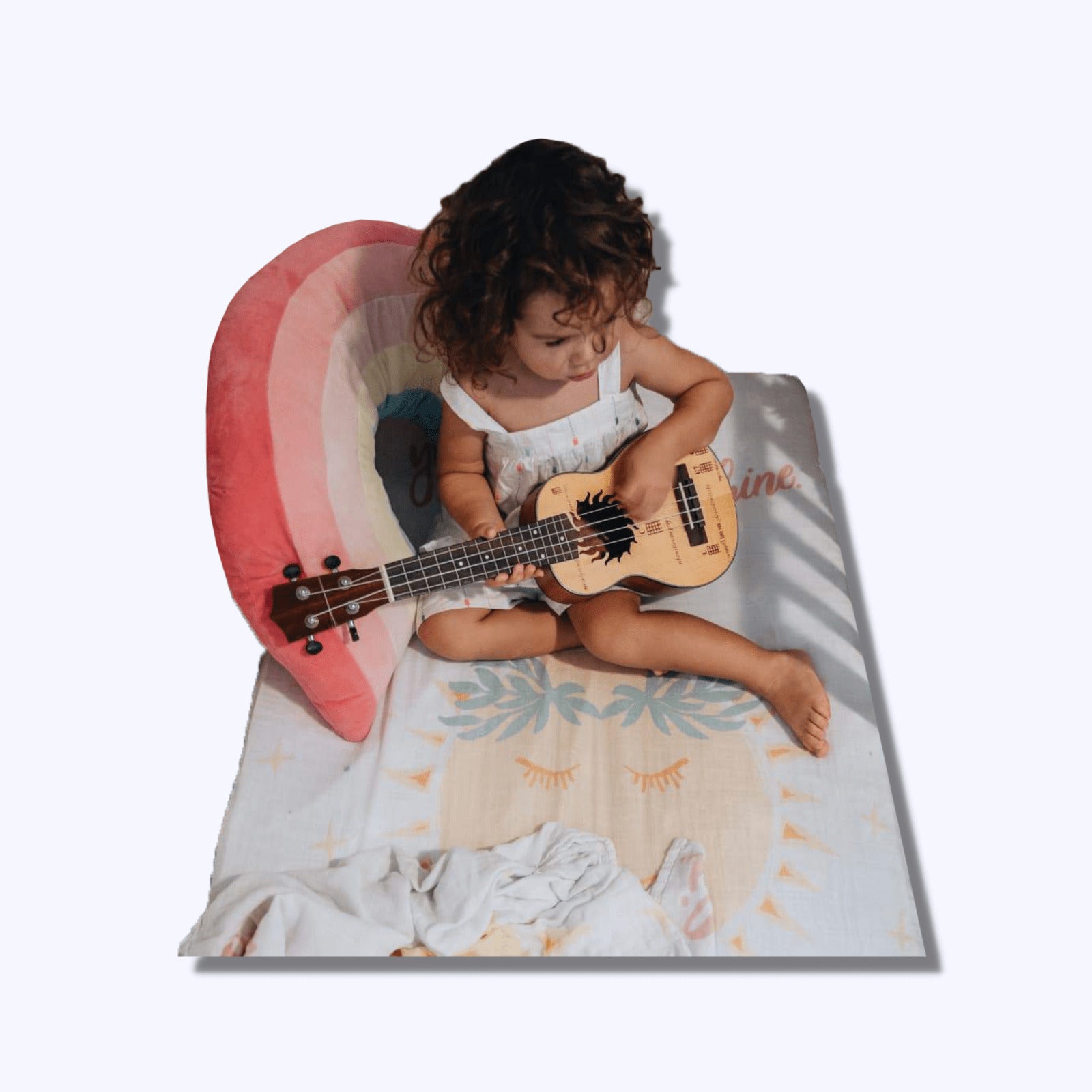 Pop-Up Mākeke - Haku Collective - You Are My Sunshine Cribsheet - In Use