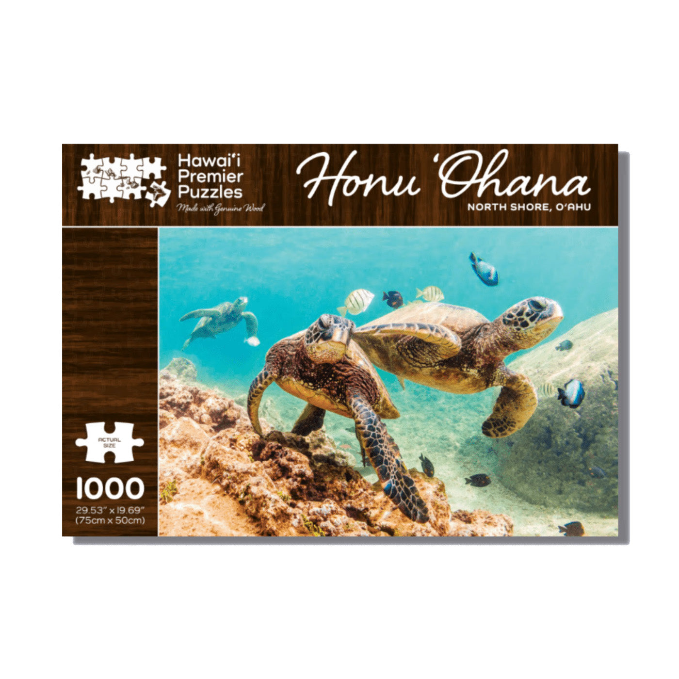 Pop-Up Mākeke - Hawai Premier Puzzles - Honu Ohana - North Shore, Oahu 1000-Piece Puzzle - Front View