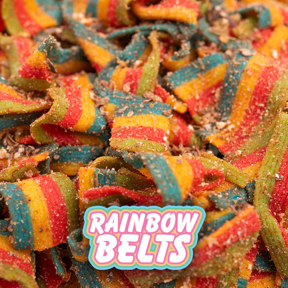 Pop-Up Mākeke - Noms - Rainbow Belts Pouch - Front View