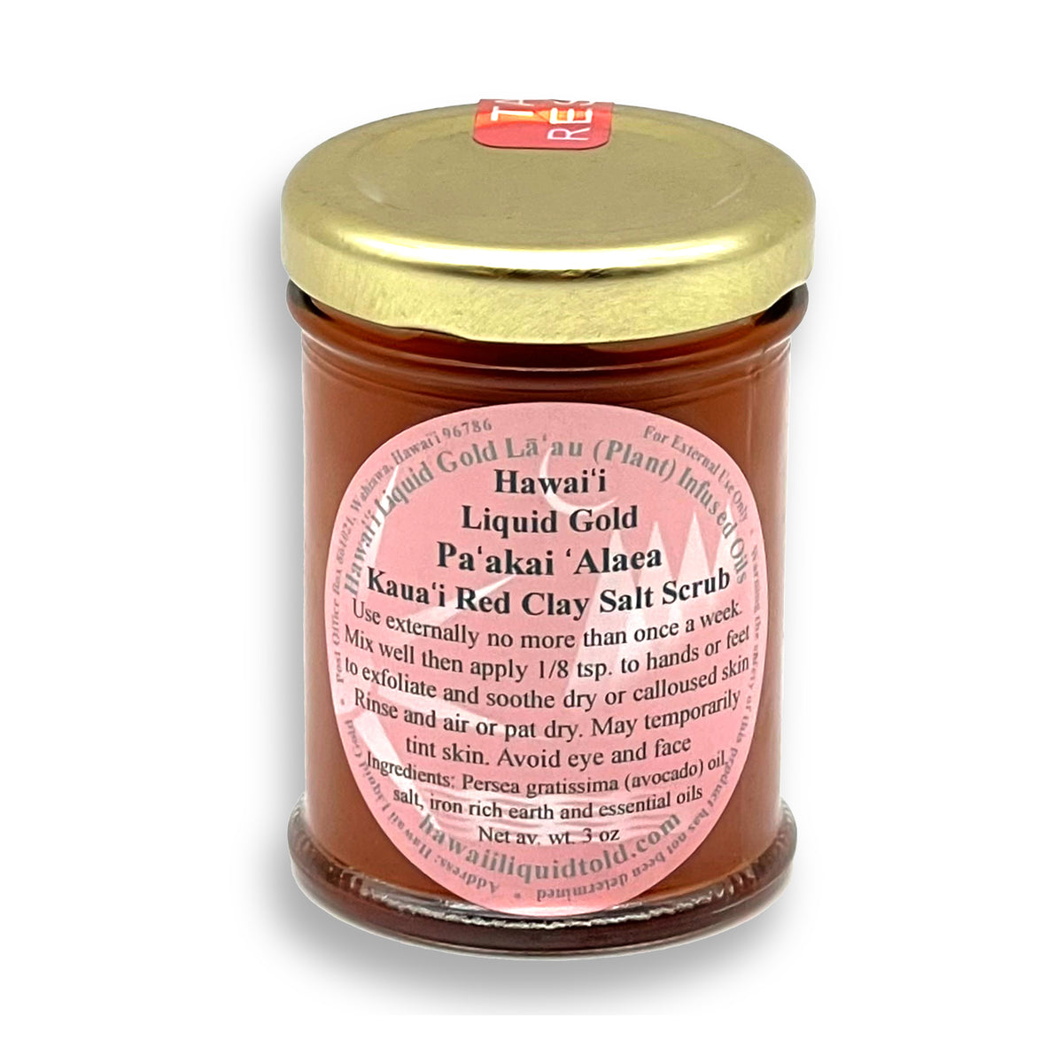 Pop-Up Mākeke - Hawaii Liguid Gold - Hawaiian Red Clay Salt Scrub - Paʻakai ʻAlaea