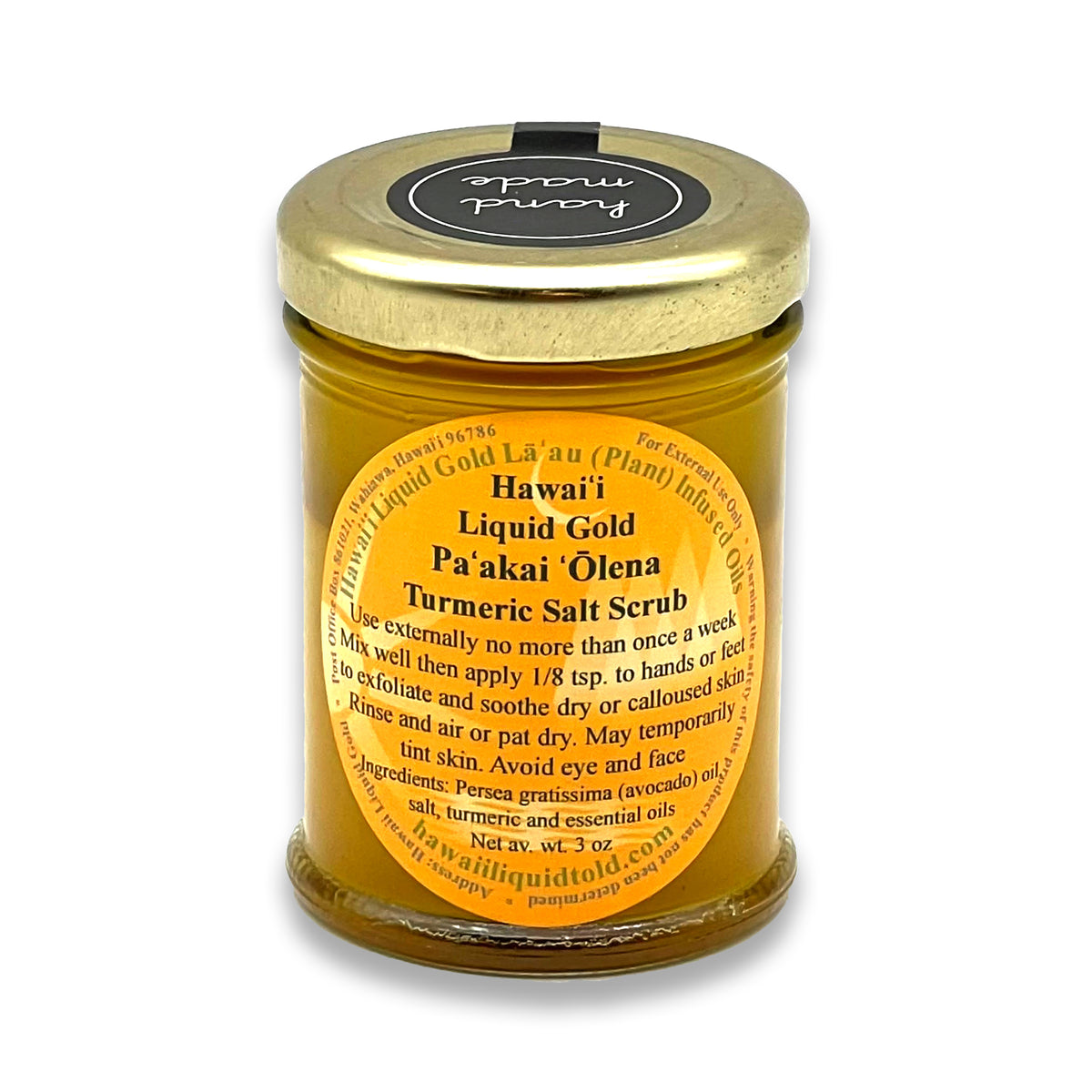 Pop-Up Mākeke - Hawaii Liquid Gold - Turmeric Salt Scrub - Paʻakai ʻŌlena