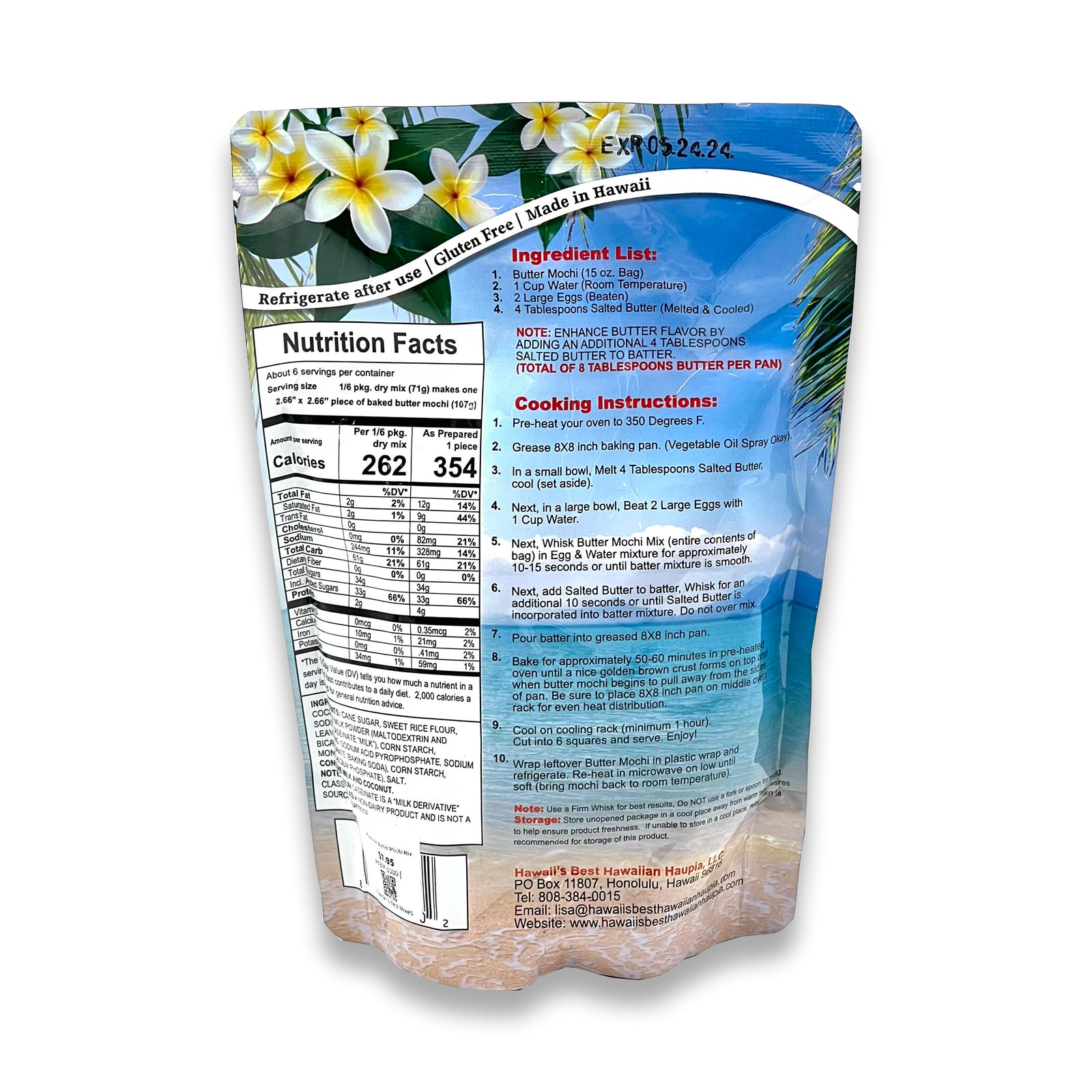 Pop-Up Mākeke - Hawaii's Best Mixes - Hawaiian Butter Mochi Mix - Fruit View