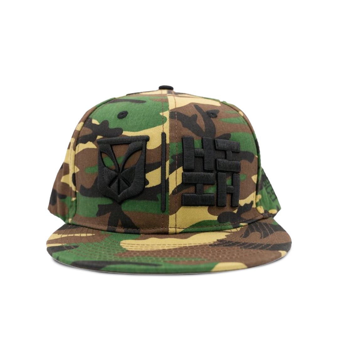 Camo Simple Logo Snapback Hat