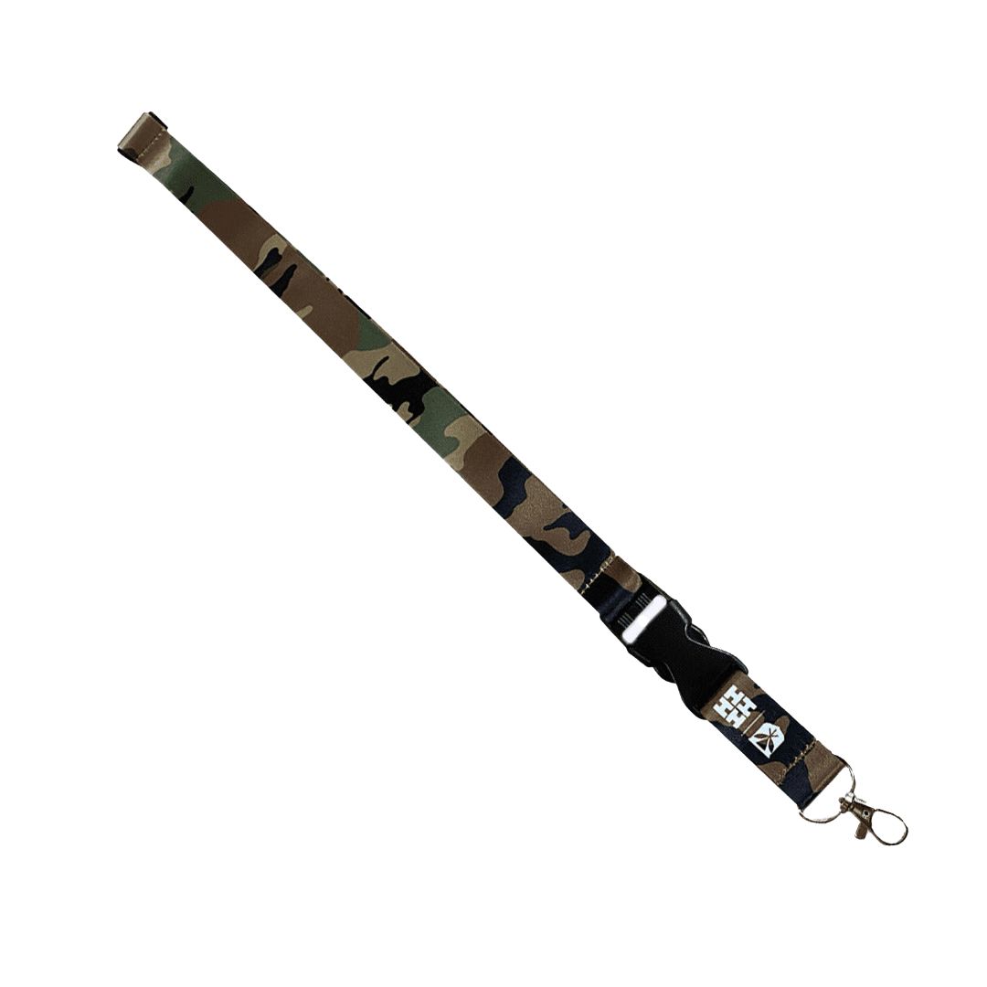 Green Camo Neck Lanyard