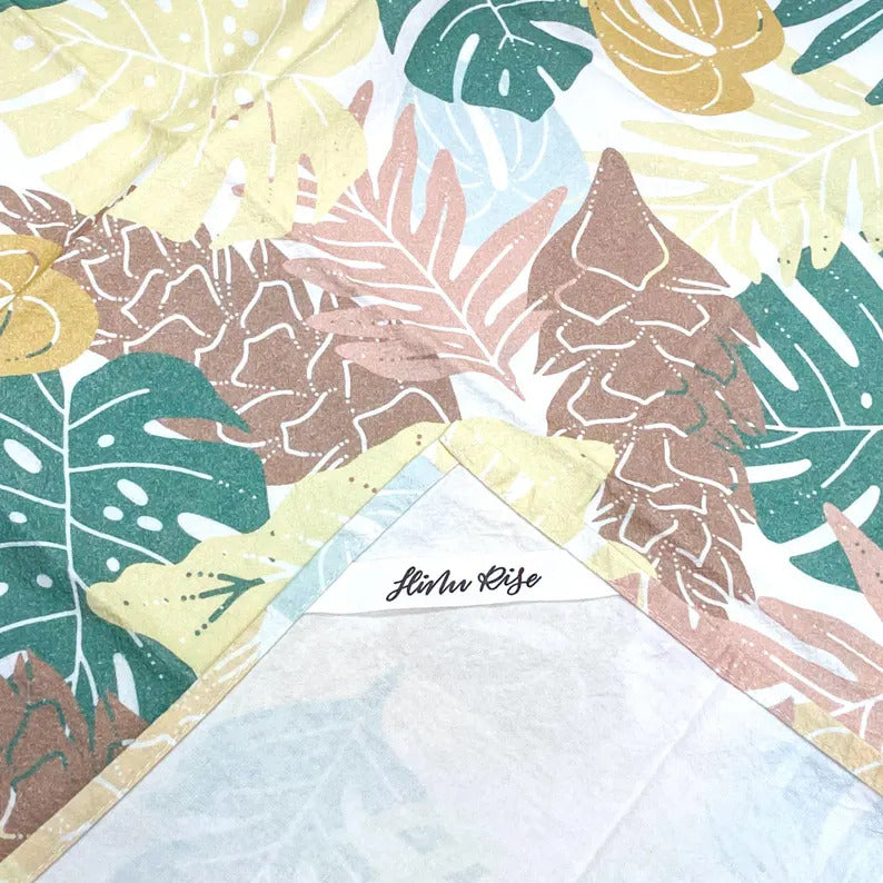 Multipurpose Tea Towel - Boho Tropical Plants