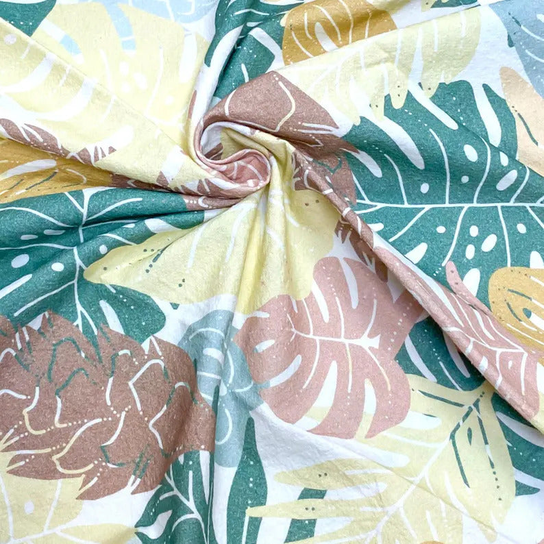 Multipurpose Tea Towel - Boho Tropical Plants