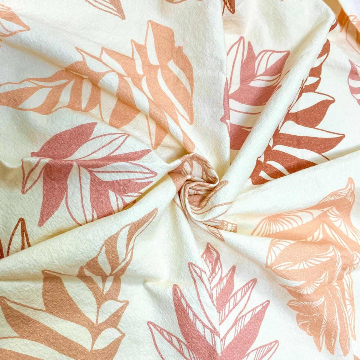 Pop-Up Mākeke - Hinu Rise - Multipurpose Tea Towel - Breadfruit Leaves