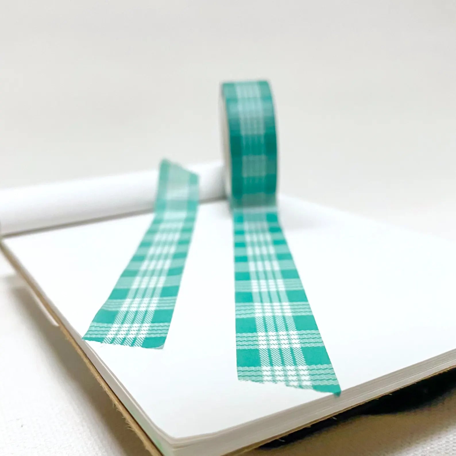 Pop-Up Mākeke - Hinu Rise - Palaka Washi Tape Roll - Turquoise