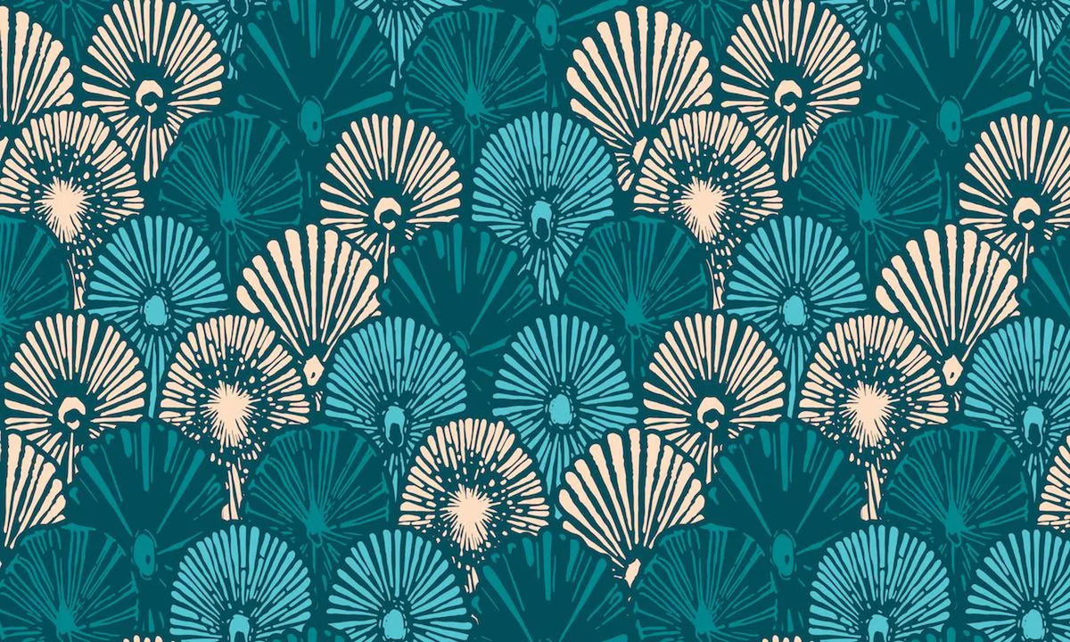 Pop-Up Mākeke - Hinu Rise - Blue Opihi Pareo - Design