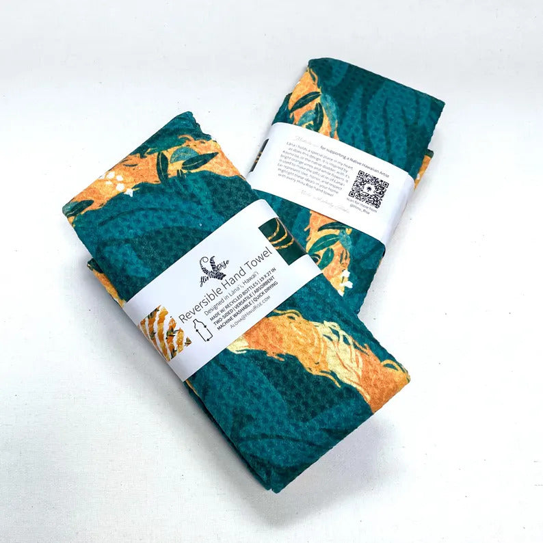 Reversible Hand Towel - Kaunaoa Lei