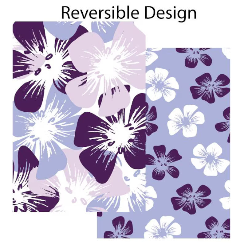 Pop-Up Mākeke - Hinu Rise - Reversible Hand Towel - Nohoanu Purple - Front View