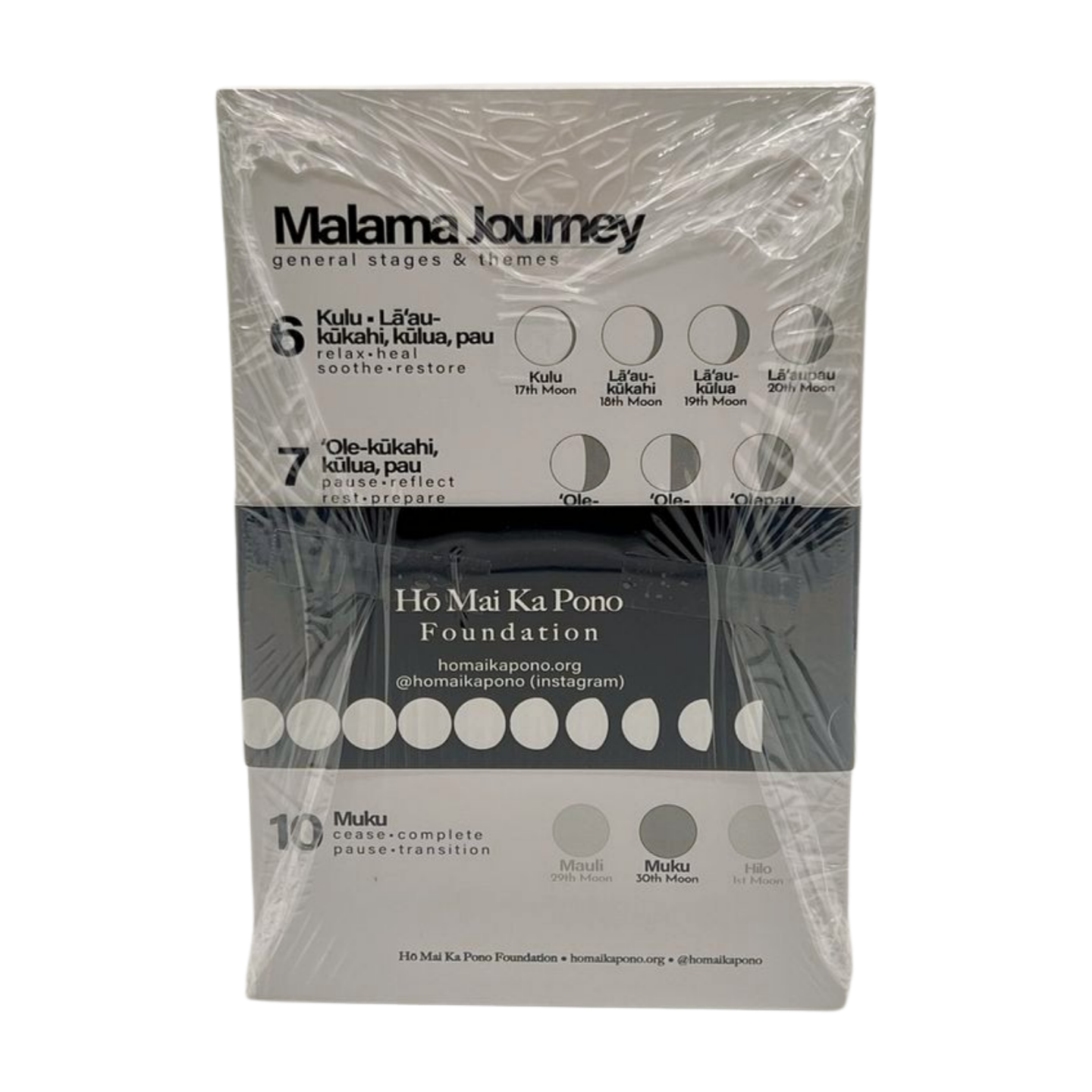 Pop-Up Mākeke - Ho Mai Ka Pono Foundation - Nā Kaulana Mahina Cards - Large - Card Example