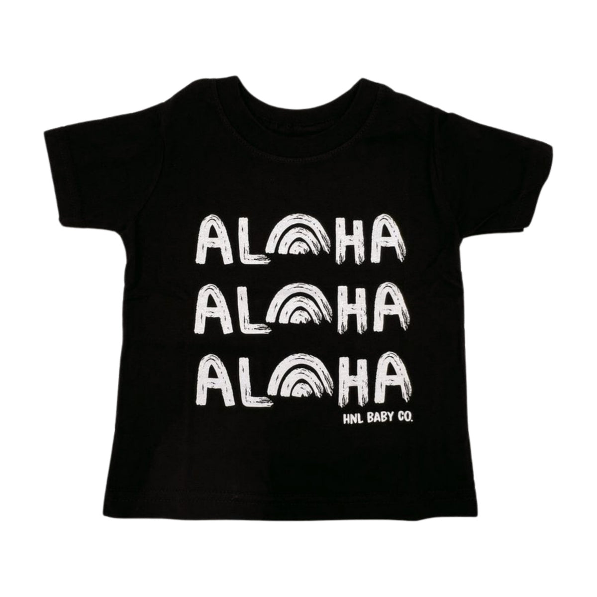 Pop-Up Mākeke - Honolulu Baby Co. - Aloha, Aloha, Aloha Tee - Black