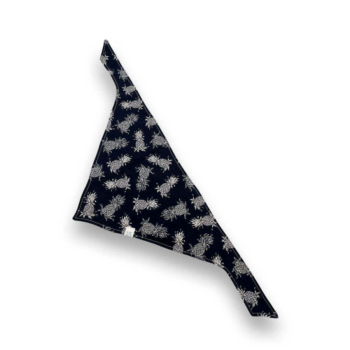 Pop-Up Mākeke - Ilio &amp; Co. - Navy &amp; White Pineapple Bandana - Navy Side