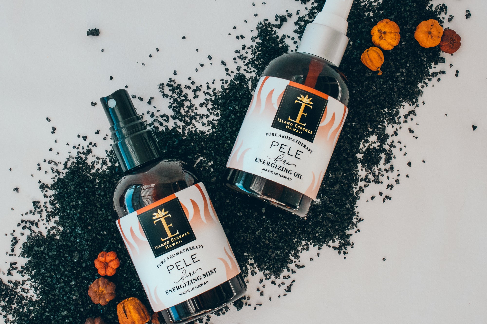 Pop-Up Mākeke - Island Essence - Hawaiian Pele (Fire) Energizing Oil & Mist Aromatherapy Set