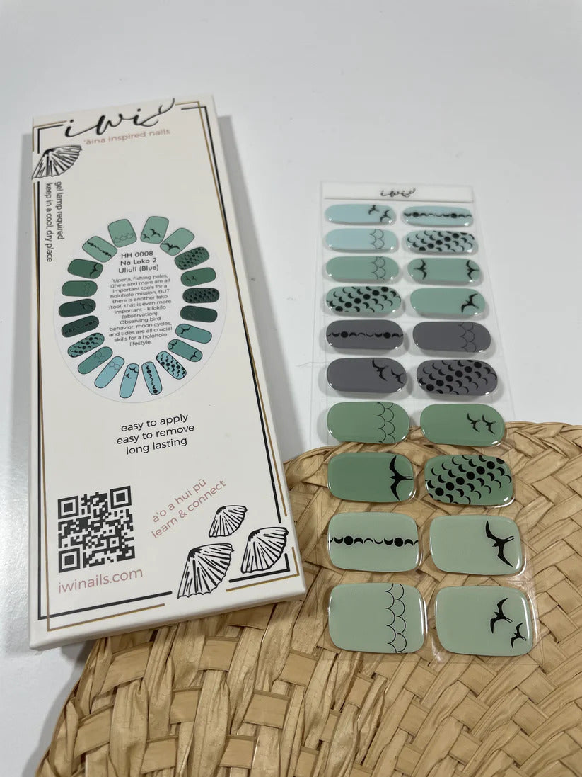 Pop-Up Mākeke - Iwi Nails - Gel Nail Strips - Nā Lako - Uliuli