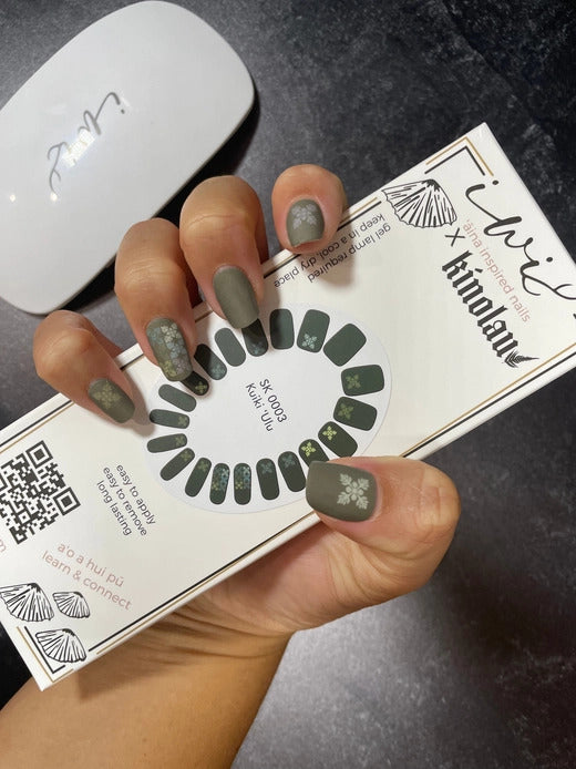 Gel Nail Strips - Kinolau x Iwi Nails: Kuiki ʻUlu