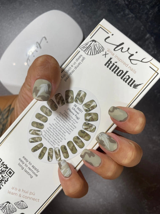Gel Nail Strips - Kinolau x Iwi Nails: Uhiwai