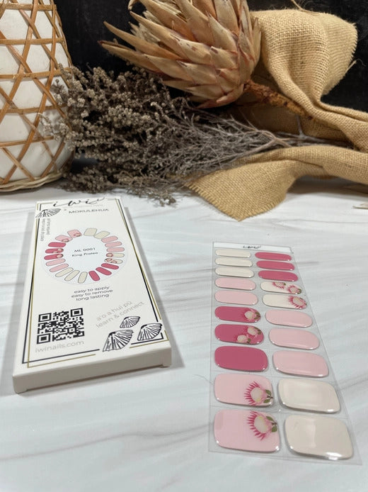 Gel Nail Strips - Mokulehua x Iwi Nails: King Protea