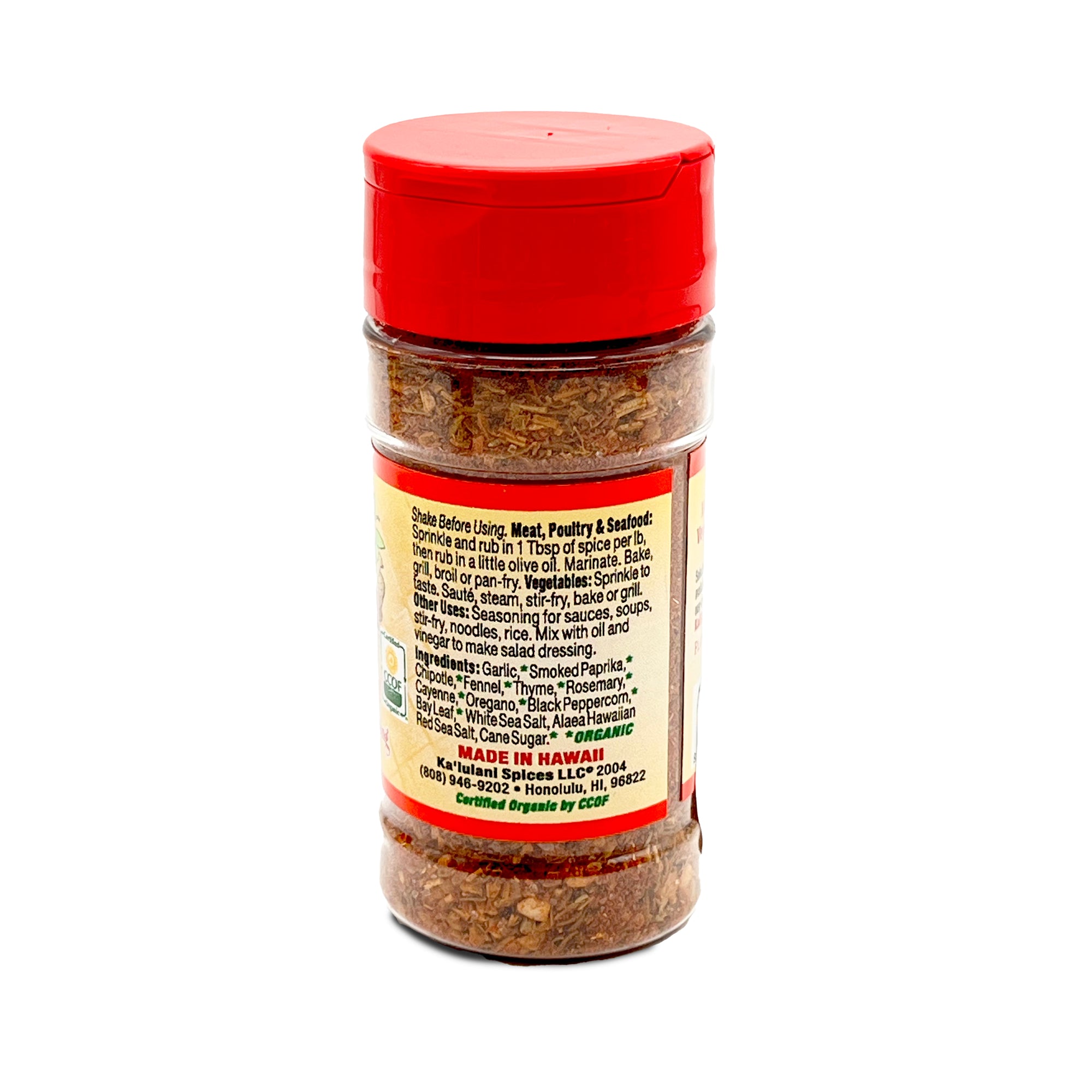 Pop-Up Mākeke - Ka'iulani Spices LLC - Peleʻs Fire All Purpose Rub & Seasoning - Side View