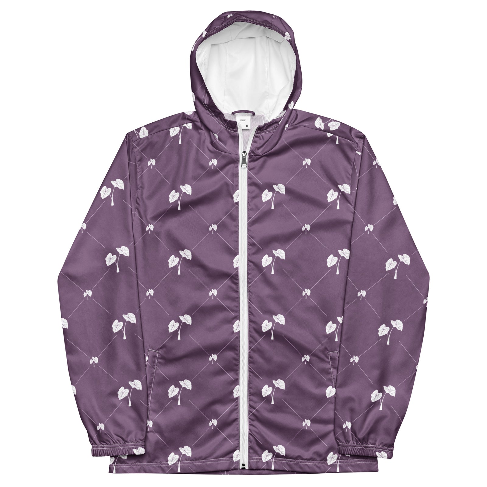 Pop-Up Mākeke - Kailehi - Kalo Polyester Windbreaker - Closed Front View