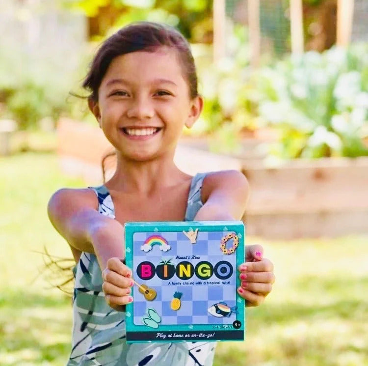 Pop-Up Mākeke - Keiki Kaukau - Hawaiʻi Kine Bingo Game - Front View