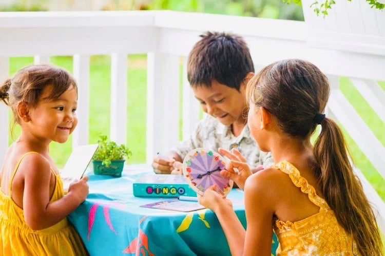 Pop-Up Mākeke - Keiki Kaukau - Hawaiʻi Kine Bingo Game - In Use