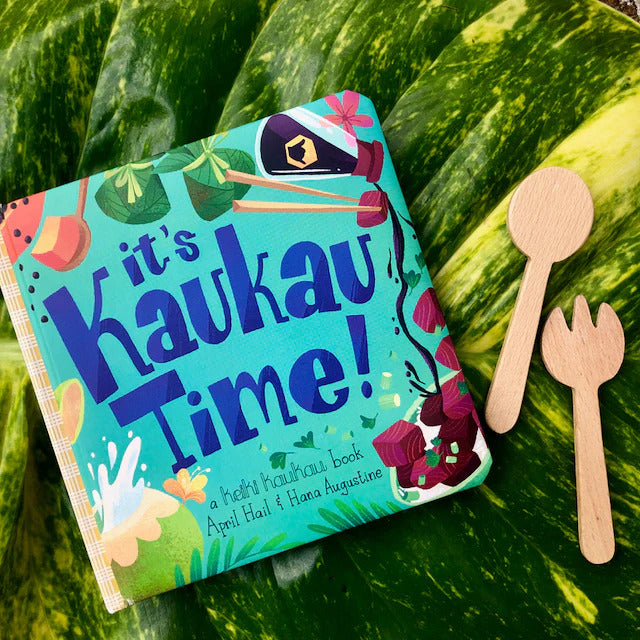 Pop-Up Mākeke - Keiki Kaukau - It&#39;s Kaukau Time! Board Book - Front View