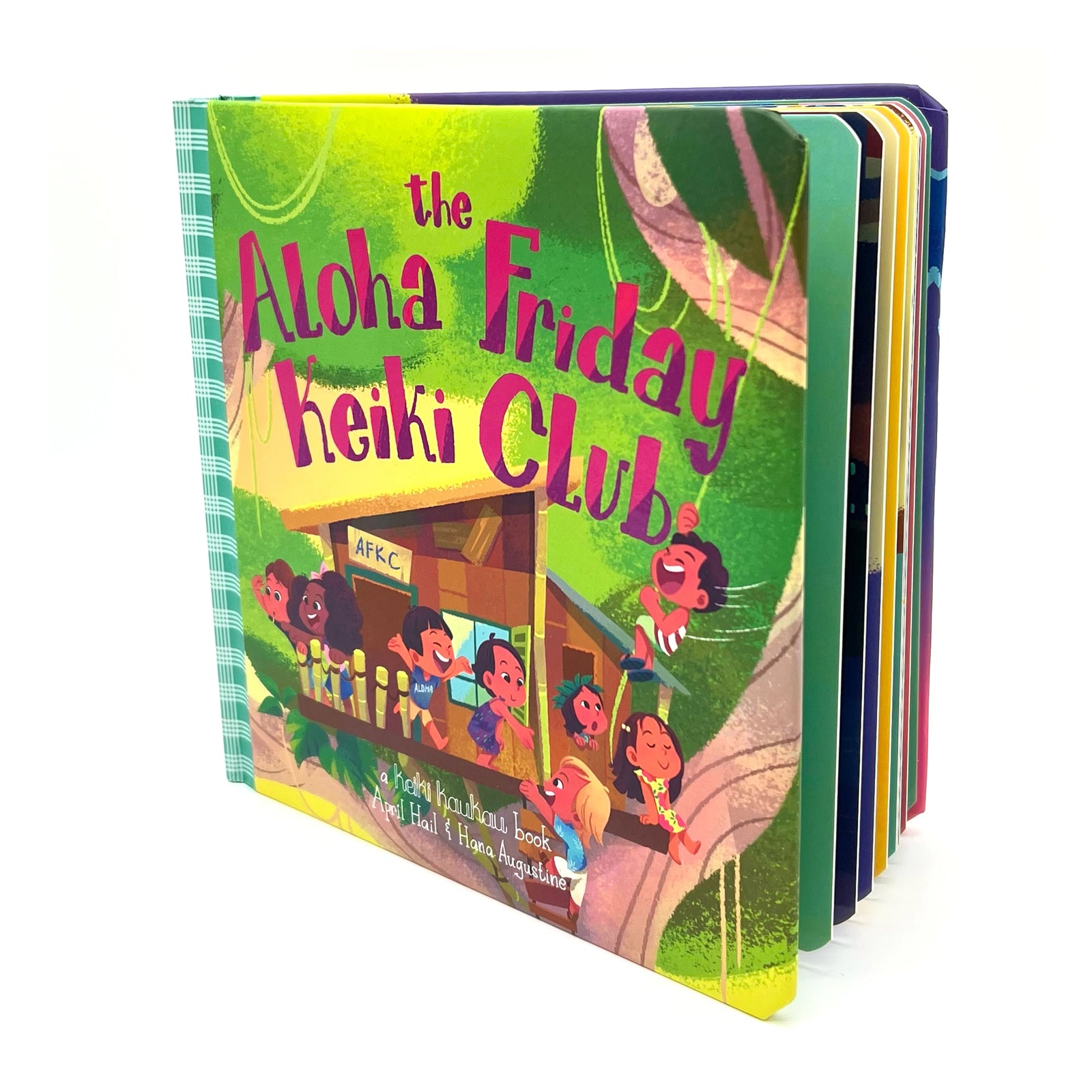 Pop-Up Mākeke - Keiki Kaukau - The Aloha Friday Keiki Club Board Book - Front View
