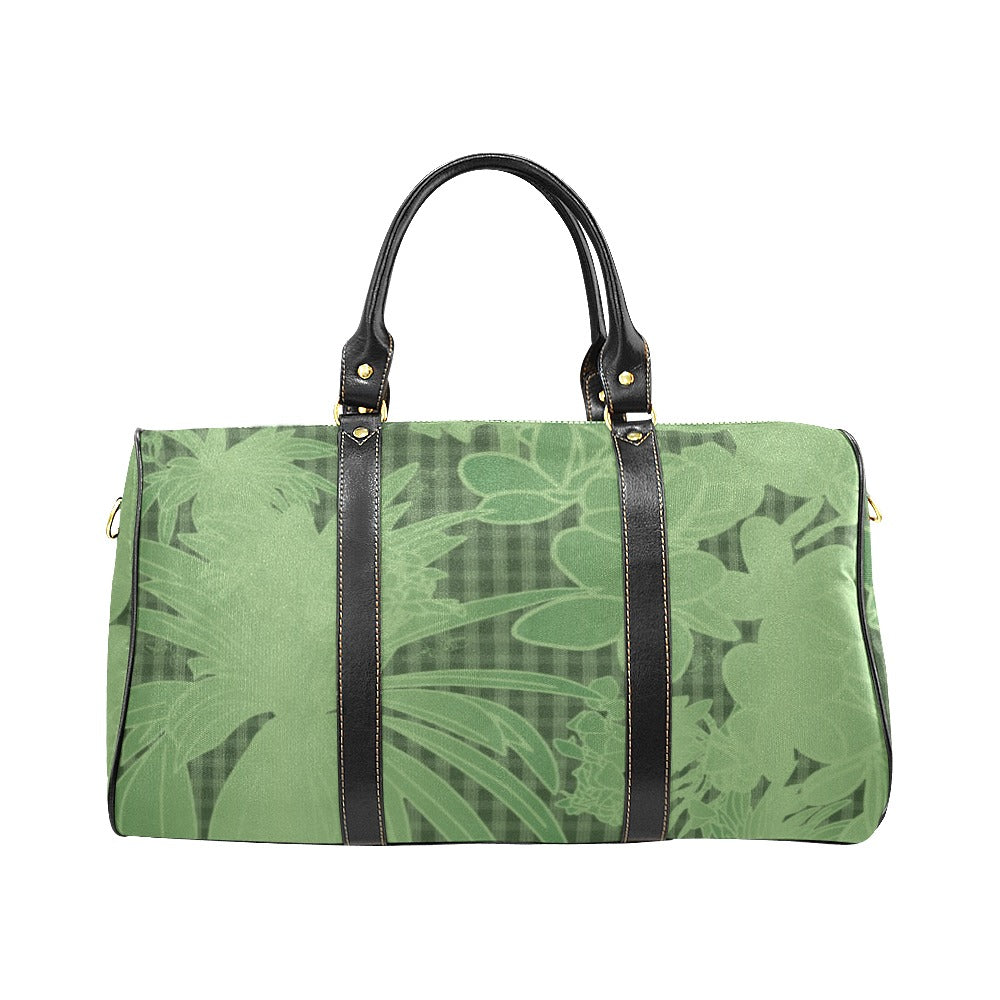 Pop-Up Mākeke - Kini Zamora - Puamelia Large Duffle Bag - Matcha - Front View